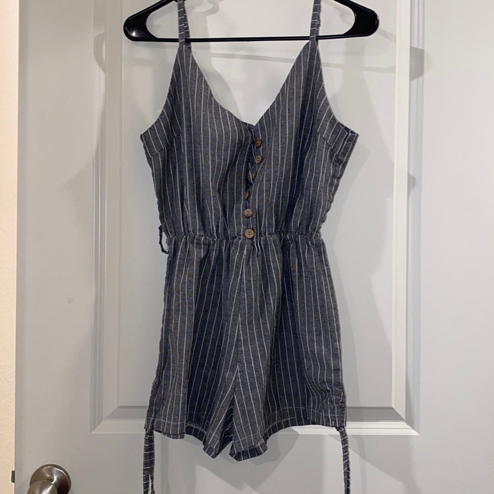 Grey & White stripe jumper